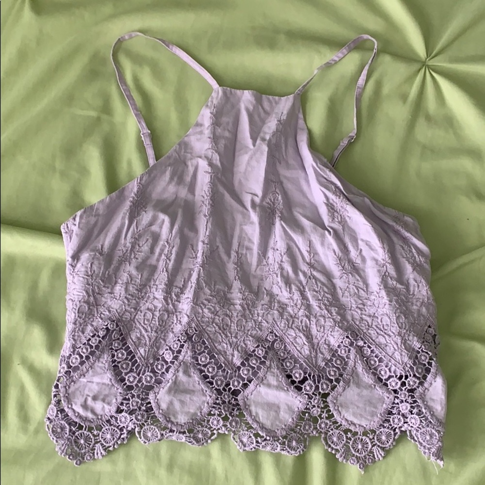 Kendall & Kylie Embroidered Cropped Tank